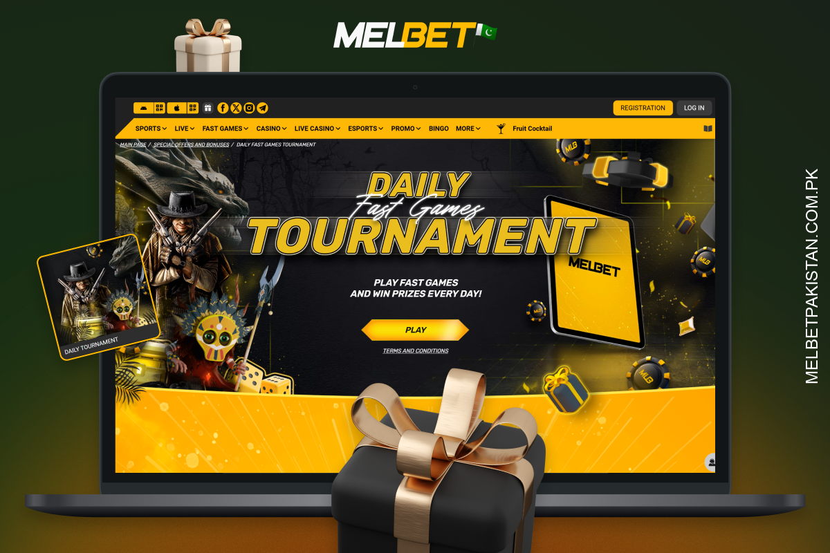 After registering with Melbet, players from Pakistan can participate in daily promotions, receiving prizes and loyalty points for playing at the casino