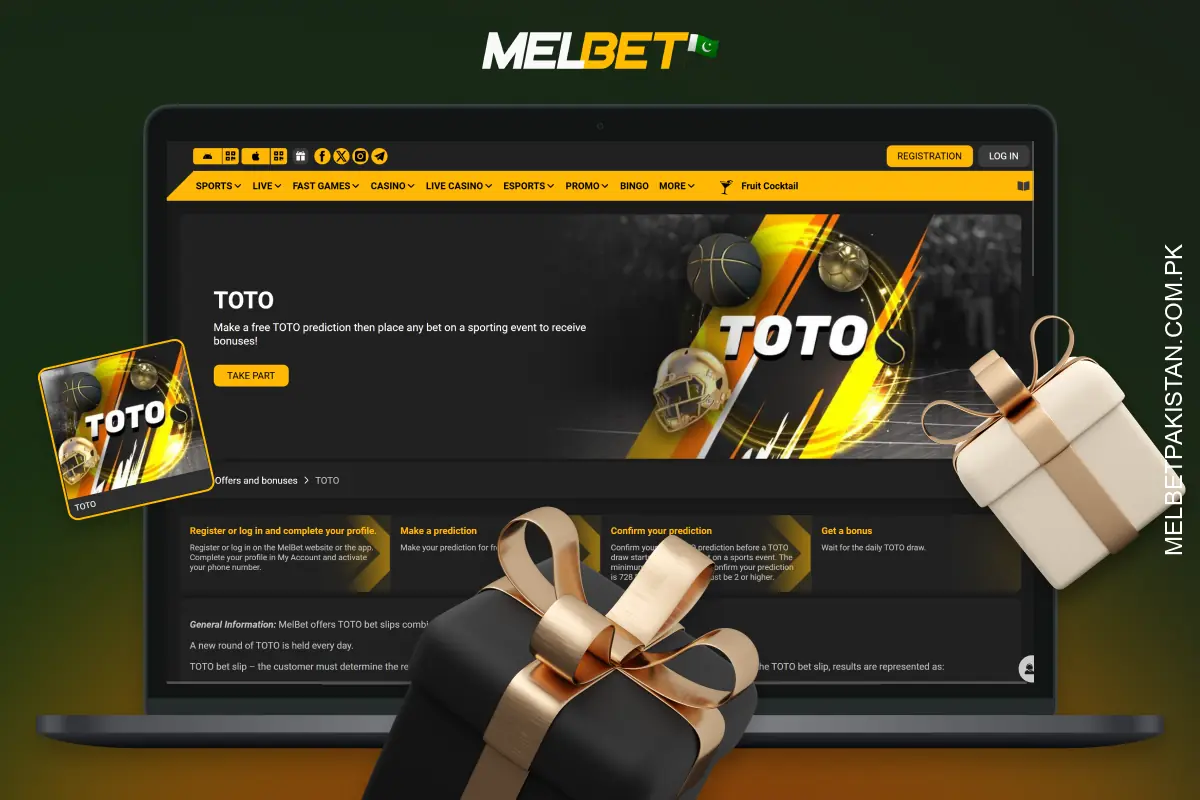 Melbet's TOTO promotion awards bonus points for correct predictions on events