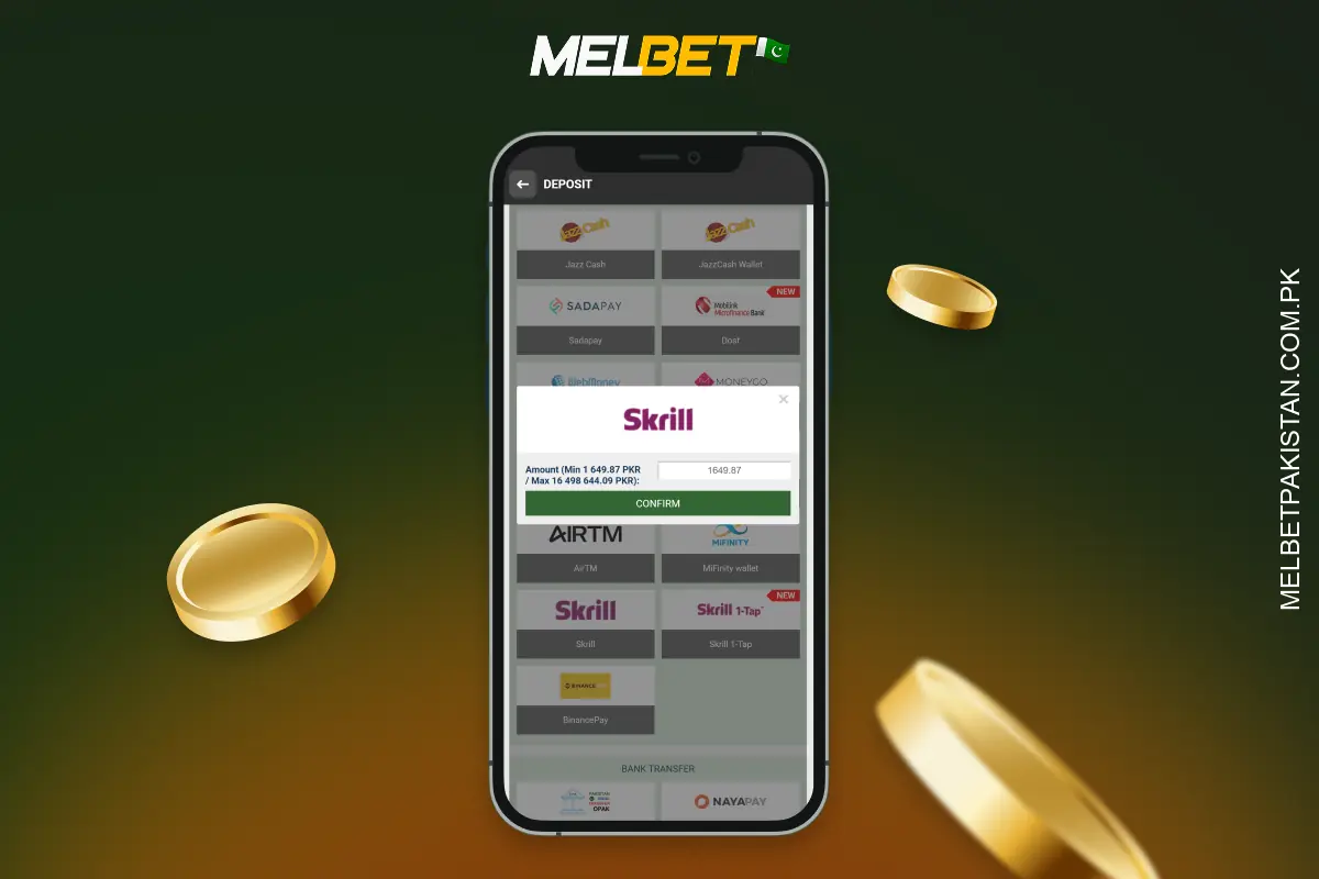 To top up their Melbet account, players need to select a payment method and amount, then confirm the payment