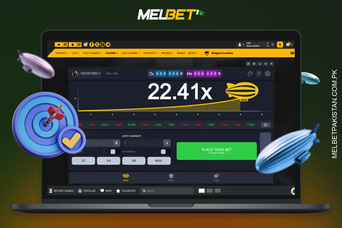 Pakistani players can increase their chances of winning at Zeppelin Melbet by using some strategies and tips such as making small bets, setting a strict stop loss, using automatic withdrawals