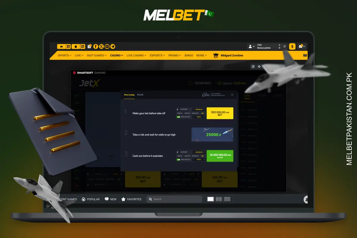 The rules of the game at JetX Melbet are very simple, and they can also be better learnt in demo mode