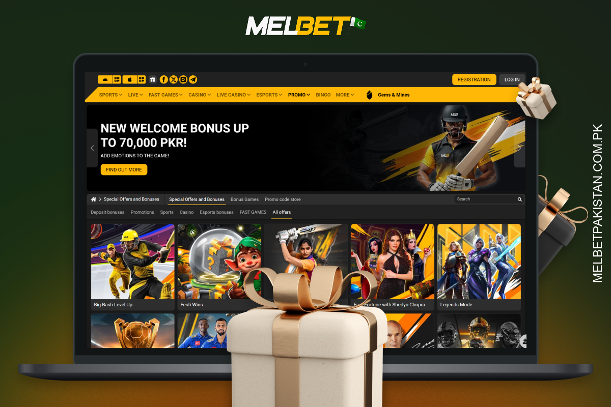 Melbet Pakistan regularly offers current promotions and bonuses for sports and casino games, including free bets and seasonal offers