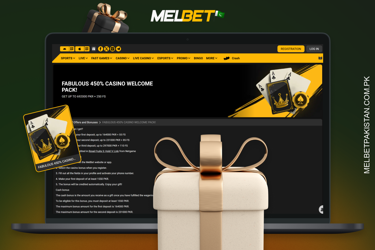 The Melbet welcome bonus for new players provides additional funds for playing at the casino and free spins