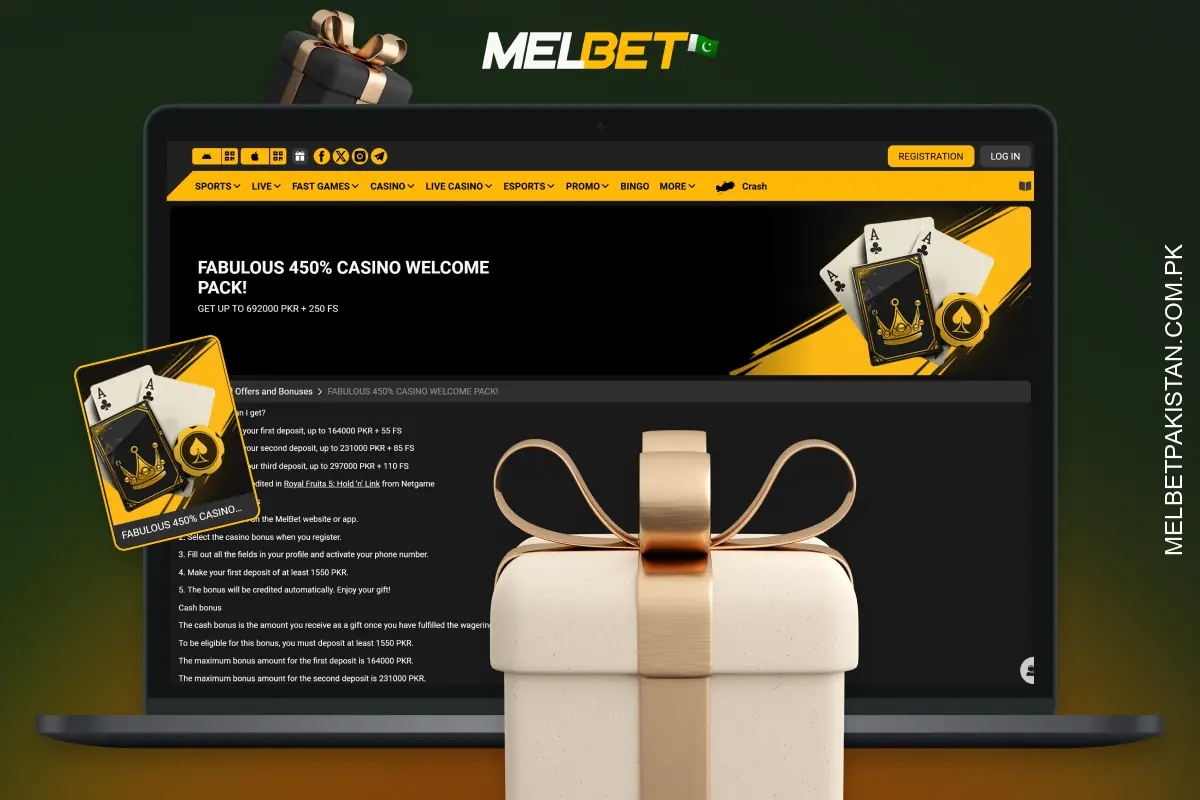 The Melbet welcome bonus for new players provides additional funds for playing at the casino and free spins