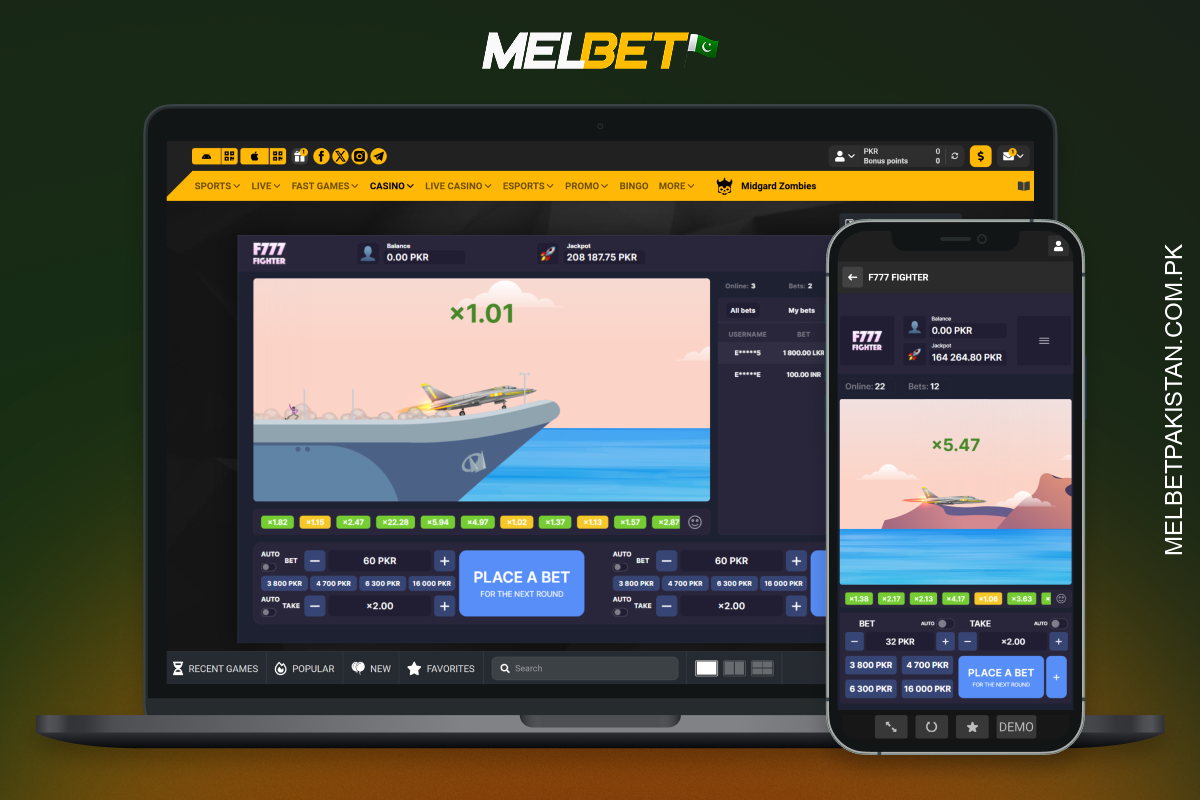 Players from Pakistan especially appreciate F777 Fighter in the Melbet catalogue for its unique visuals and quick wins for avid users and newcomers alike