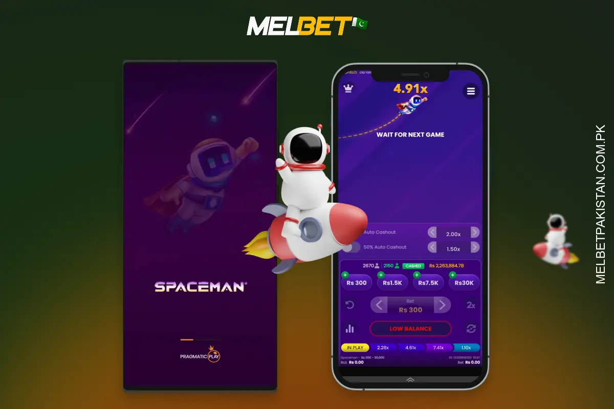 To play Spaceman Melbet on a mobile phone Pakistani gamblers can download the mobile app for Android or iOS in a few simple steps
