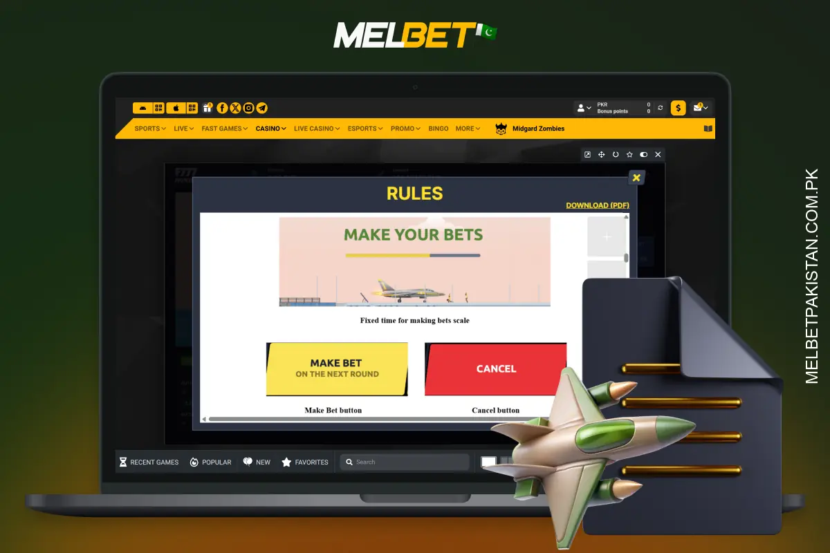 The rules of the F777 Fighter game at Melbet are quite simple and straightforward